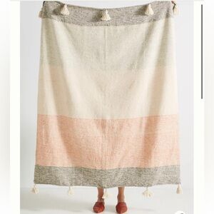 Anthropologie Malibu Throw Blanket